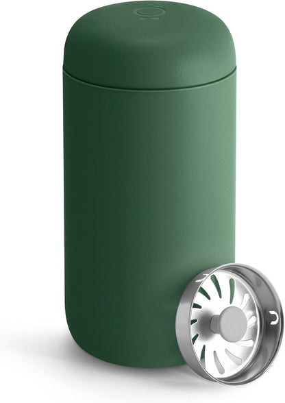 Fellow 12 oz Carter Move Travel Mug - Vacuum-Insulated Stainless Steel Travel Coffee Mu Cargo Greeng