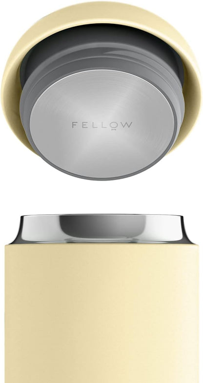 Fellow 16 oz Carter Wide Travel Mug - Wide Mouth Vacuum Buttered Popcorn Yellow