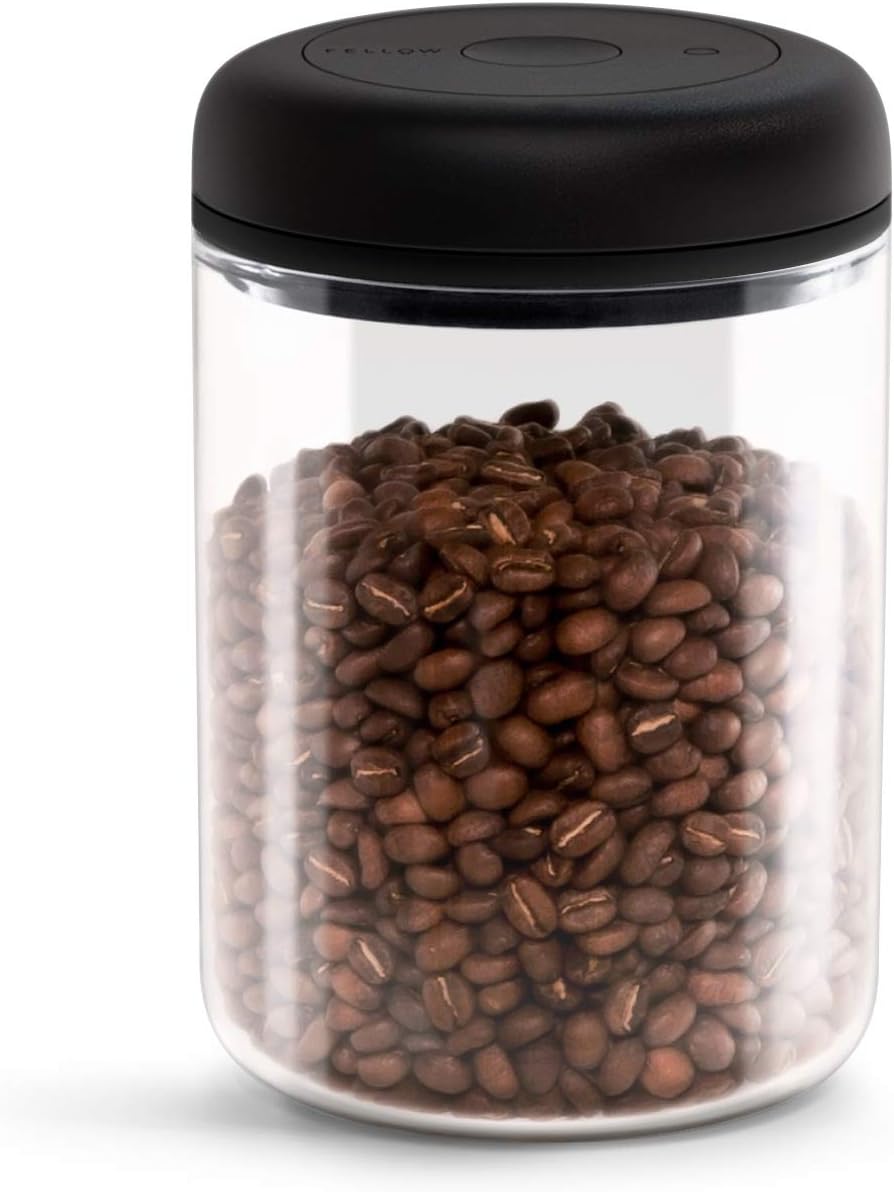 Fellow Atmos Vacuum Coffee Canister & Food Storage Container 1.2 Liter - Clear Glass