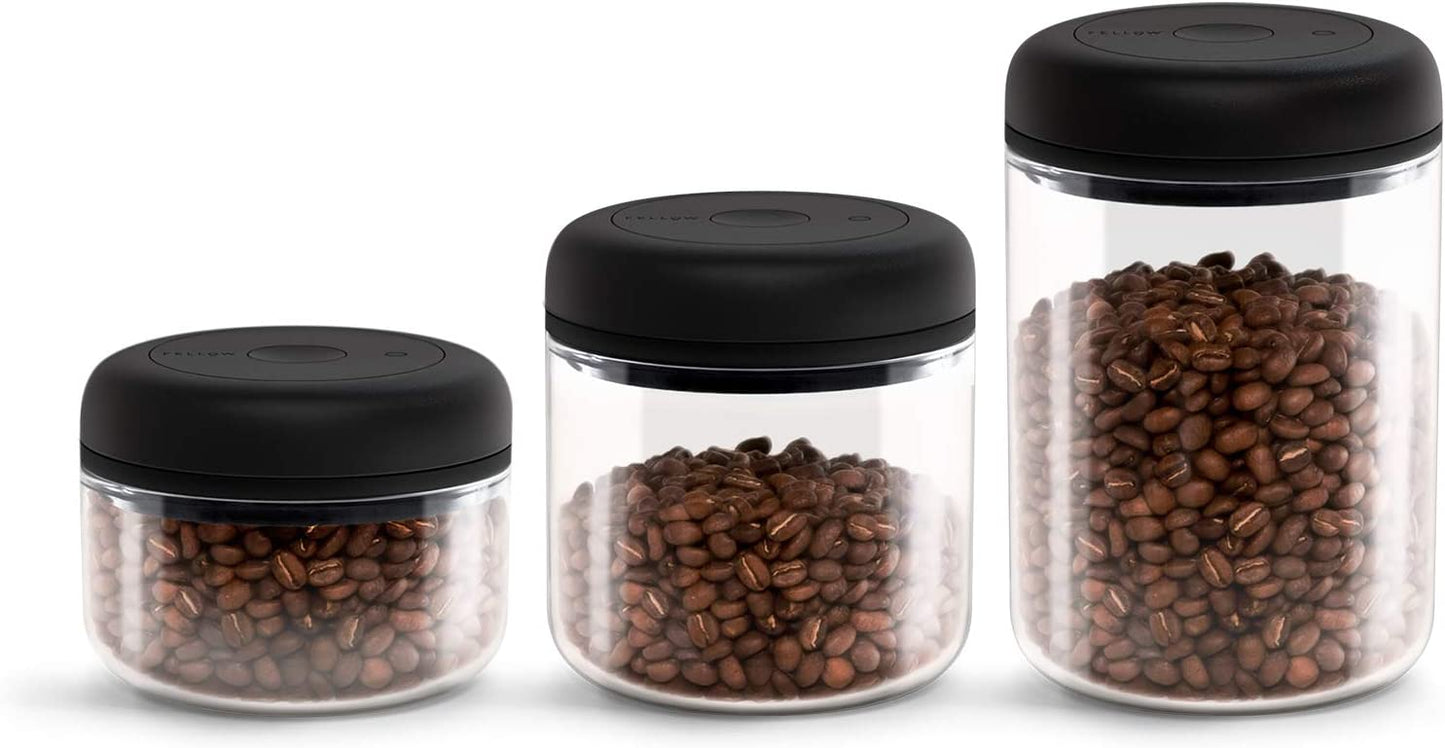 Fellow Atmos Vacuum Coffee Canister & Food Storage Container - 16 oz - Clear Glass