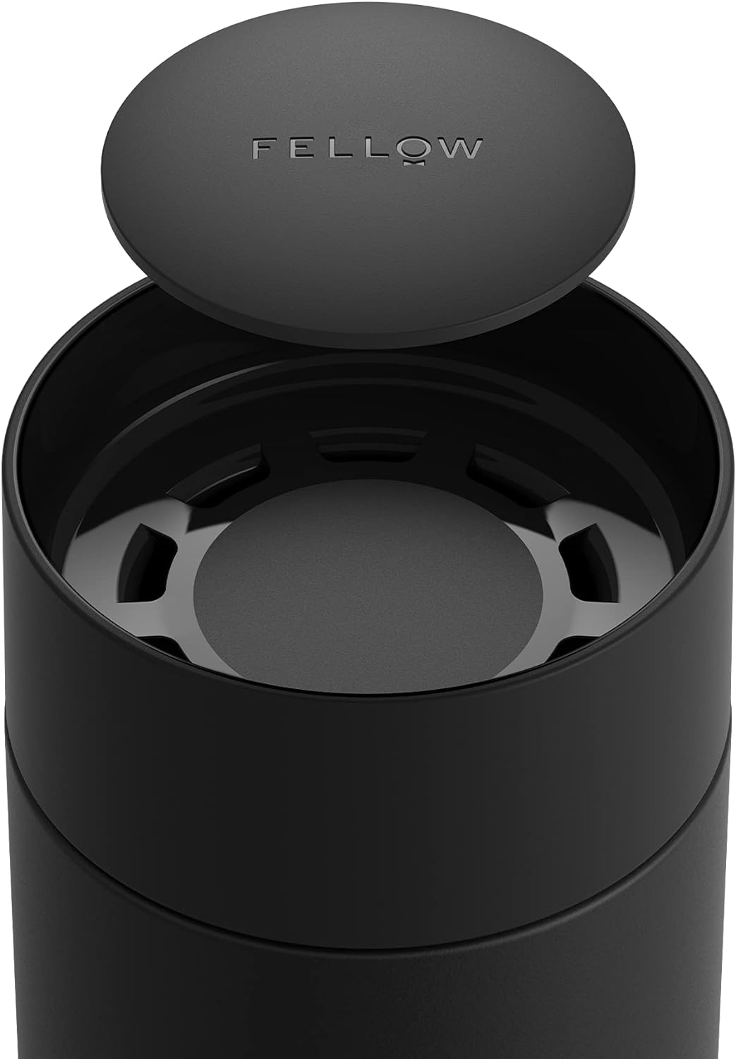 Fellow Carter Move Mug with 360º Sip Lid      Matte Black, 16 oz Cup