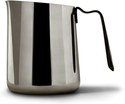 Fellow Eddy Steaming Pitcher - Milk Frother Pitcher Stainless Steel, Graphite, 18oz Jug