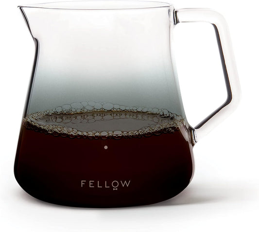 Fellow Mighty Small Glass Carafe 16.9 oz Smoke Grey Container