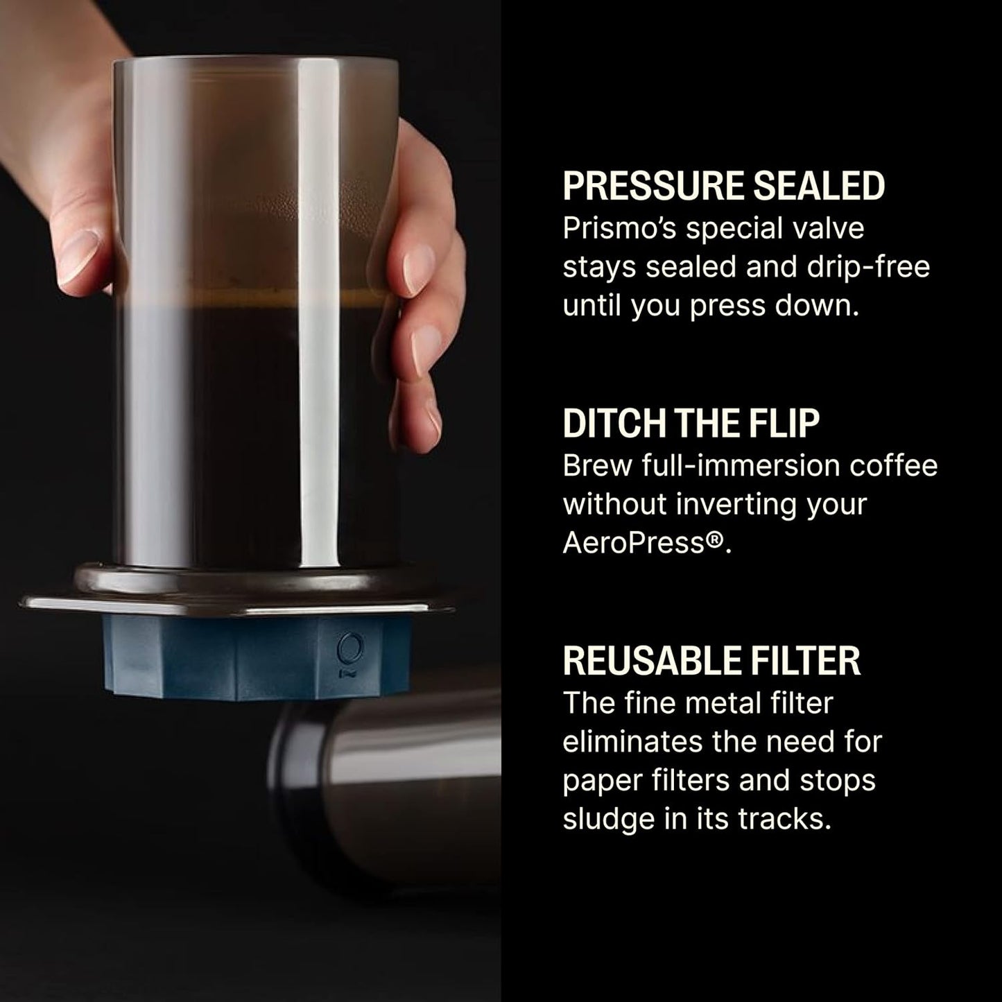 Fellow Prismo Attachment for AeroPress Coffee Maker