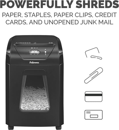 Fellowes 14C10 14-Sheet Cross-Cut Home Office Paper Shredder