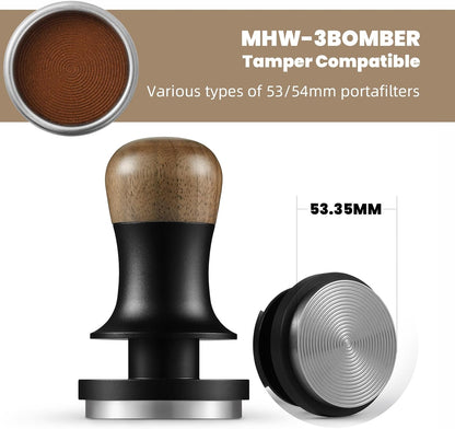 MHW-3BOMBER 53mm Espresso Coffee Tamper with Three Spring  T6073T