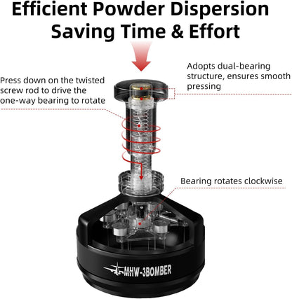 MHW-3BOMBER WDT Tool Espresso 58MM, 14 x 0.25mm Coffee Stirrer Distributor T5849-OS