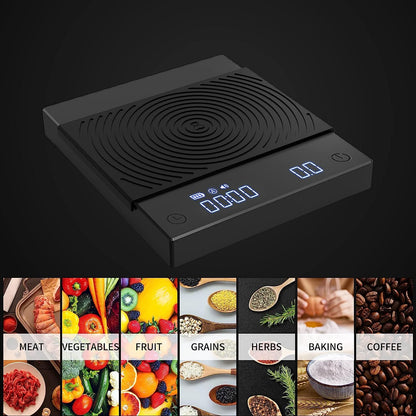 TIMEMORE Coffee Scale, 2021 New Version  2000 Grams,Black Plus