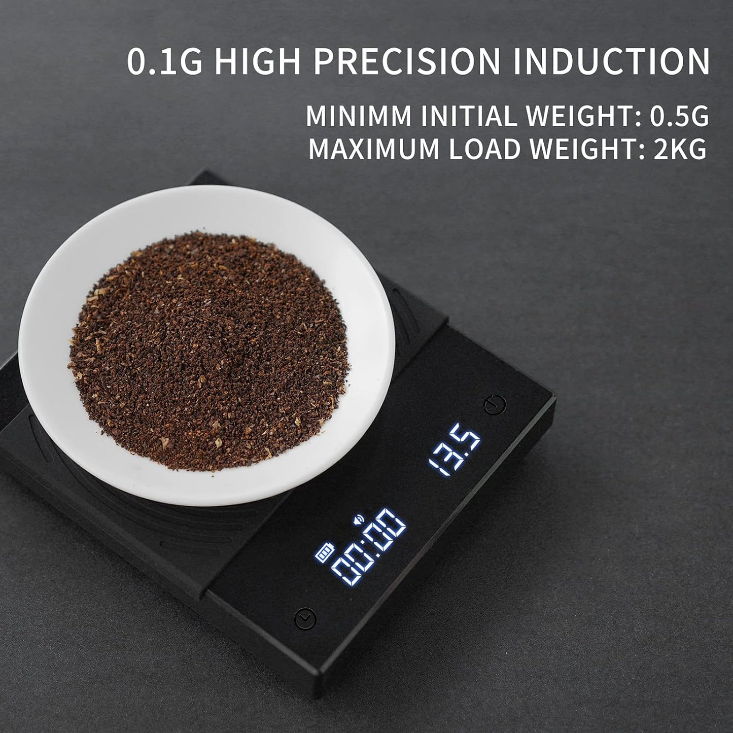 TIMEMORE Coffee Scale, Multifunction Electronic 2000 Grams Mini Digital