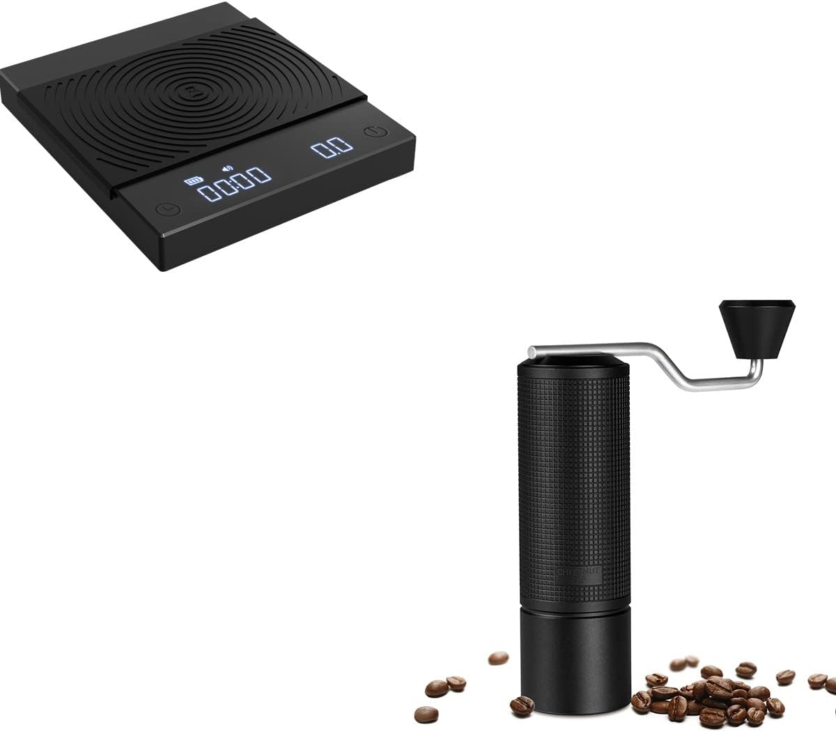 TIMEMORE Coffee Scale with Timer Basic Plus Black  ESP, for Espresso