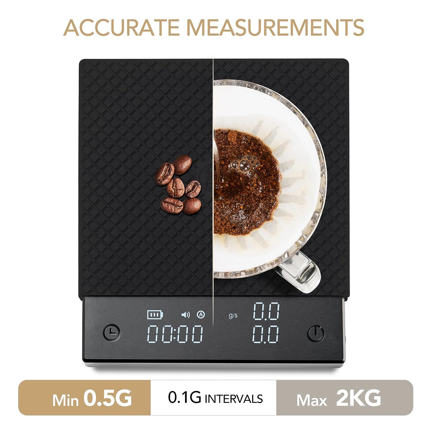 TIMEMORE Exclusive - Black Mirror Basic PRO Coffee Scale with Timer