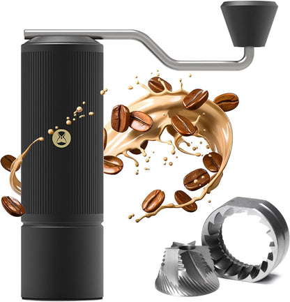 TIMEMORE Manual Coffee Grinder Stainless Steel Conical Burr Coffee Grinder Xlite Black