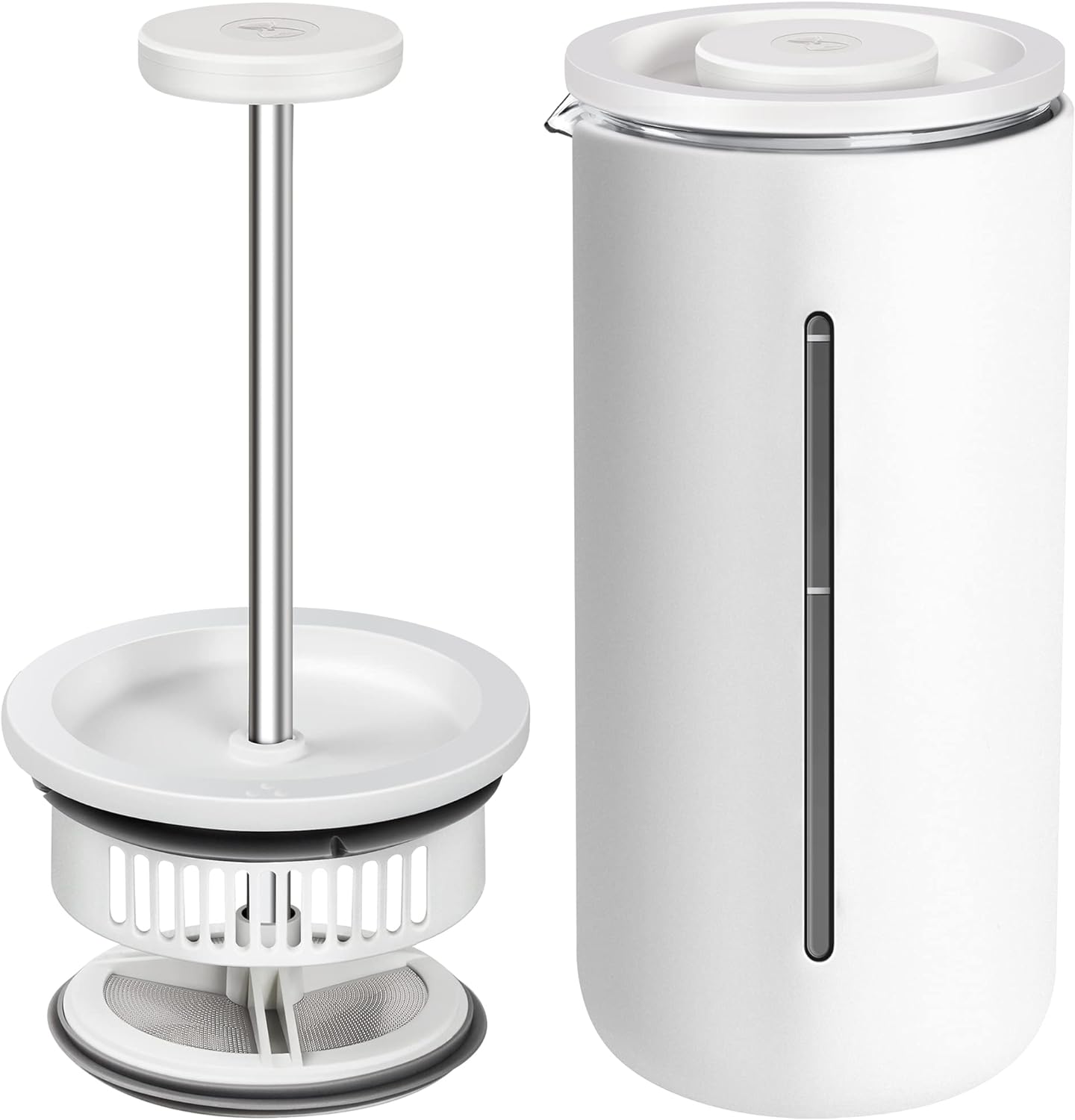 TIMEMORE Travel French Press Coffee Maker 15oz - Matter White